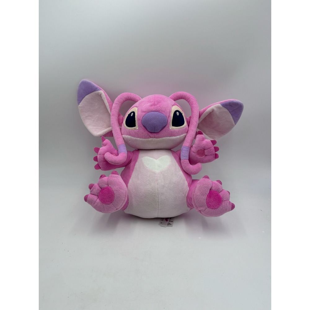 Disney Store Angel Plush Lilo & Stitch Pink Alien Stuffed Animal